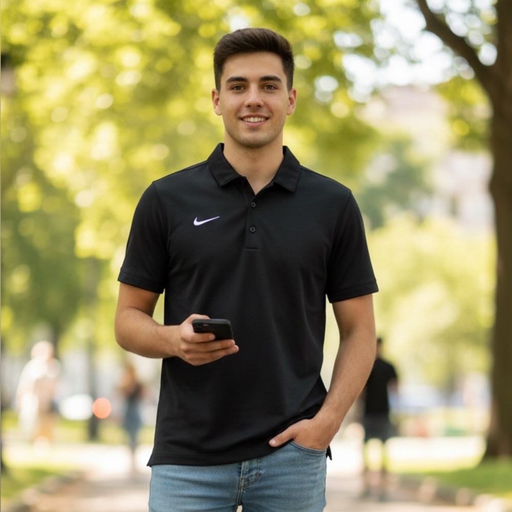 NWT Mens NIKE Dri-FIT Black Shirt Size Small